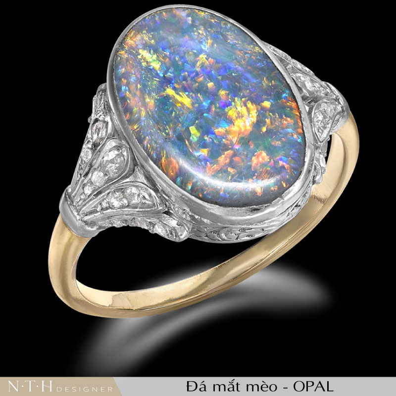 Đá trang sức tháng 10 - Mắt mèo Opal