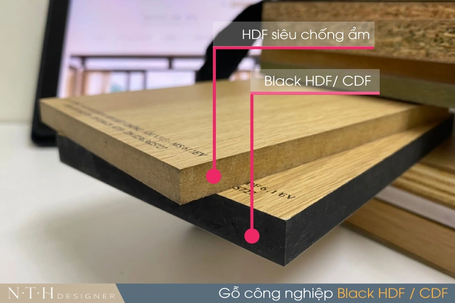 Tấm gỗ công nghiệp Black HDF và HDF siêu chống ẩm