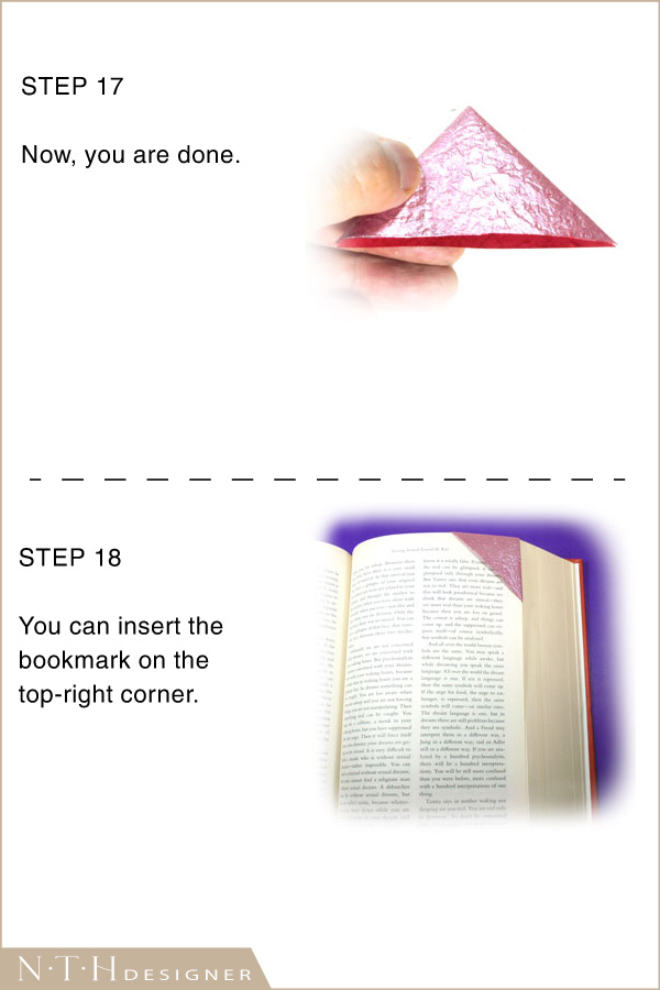 Hướng dẫn gấp hình bookmark Origami bằng giấy - Hình 9