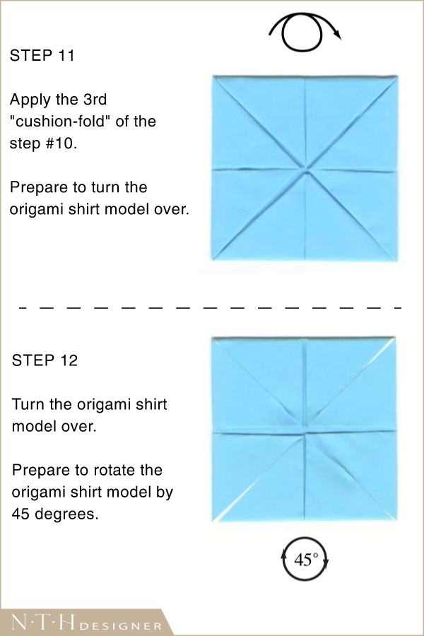 Hướng dẫn gấp hình cái áo Origami bằng giấy - Hình 6