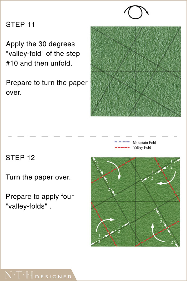 Hướng dẫn gấp hình cái hộp Origami bằng giấy - Hình 6
