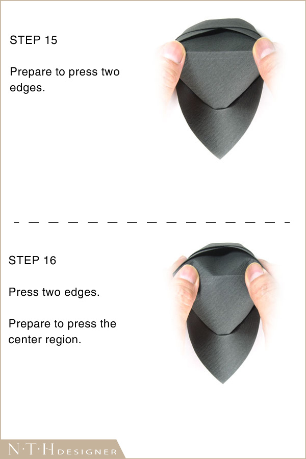Hướng dẫn gấp hình cái mũ Origami bằng giấy - Hình 8