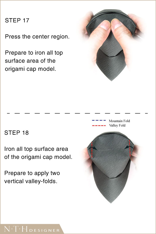Hướng dẫn gấp hình cái mũ Origami bằng giấy - Hình 9