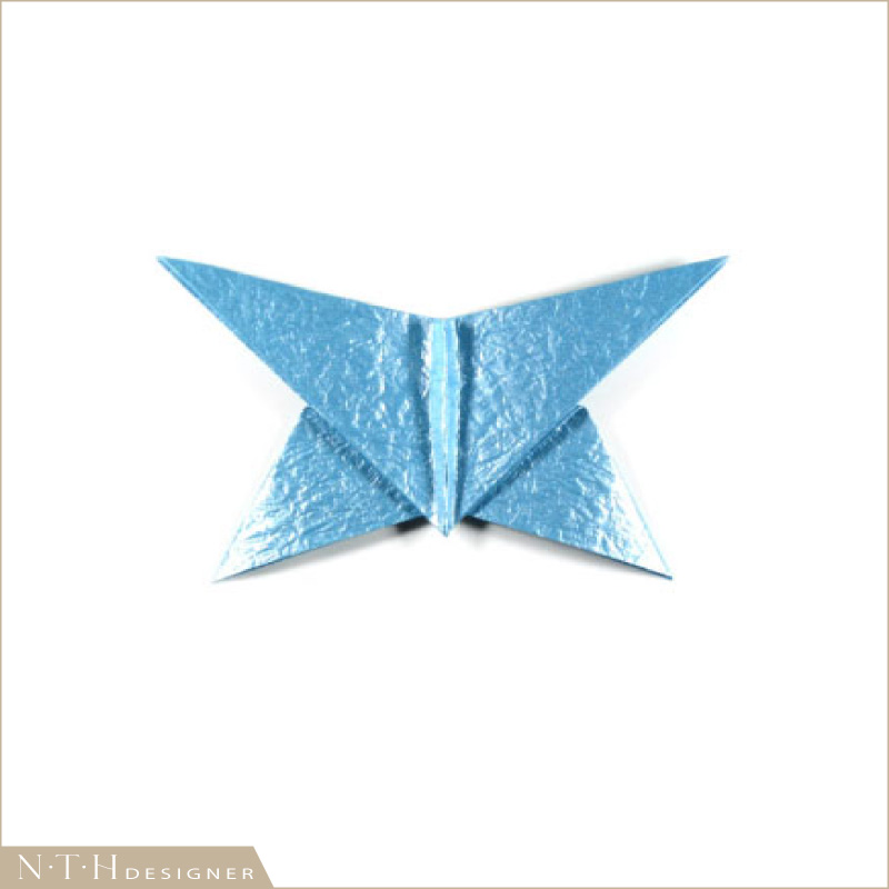 Hướng dẫn gấp hình con Bướm bằng giấy Origami