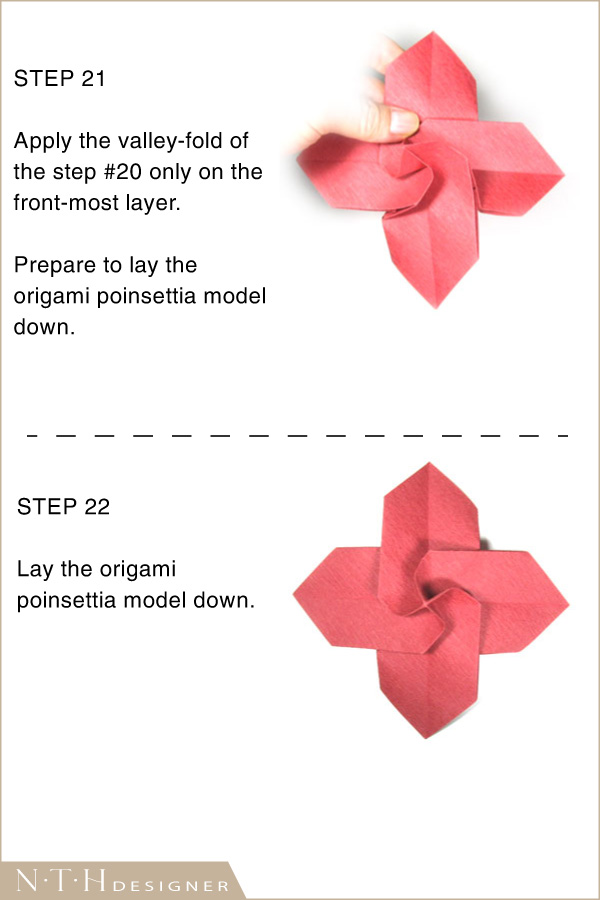 Hướng dẫn gấp hình hoa trạng nguyên Origami bằng giấy - Hình 11