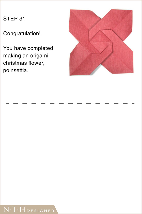 Hướng dẫn gấp hình hoa trạng nguyên Origami bằng giấy - Hình 16