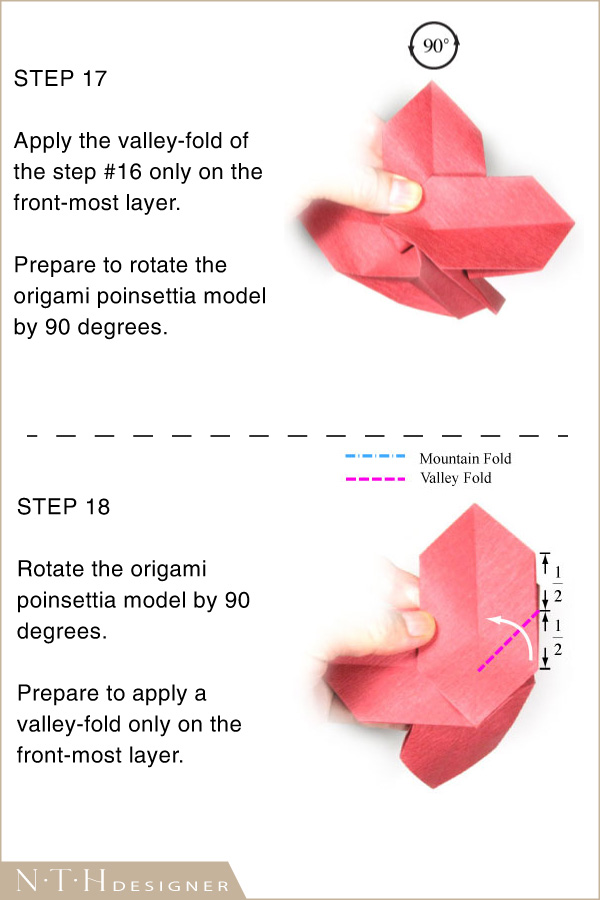 Hướng dẫn gấp hình hoa trạng nguyên Origami bằng giấy - Hình 9