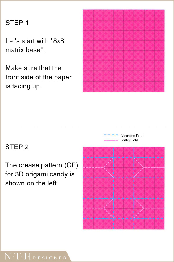 Hướng dẫn gấp hình viên kẹo Origami bằng giấy - Hình 1