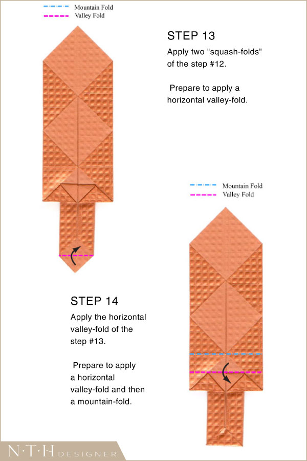 Hướng dẫn xếp hình thanh kiếm bằng giấy Origami Hình 7