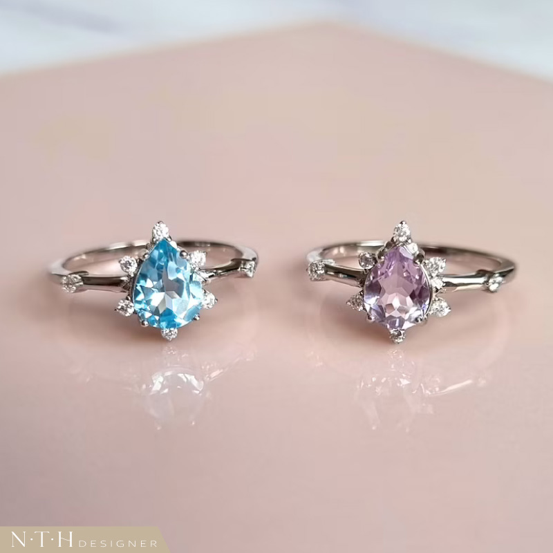 Nhẫn Thạch Anh Tím Amethyst