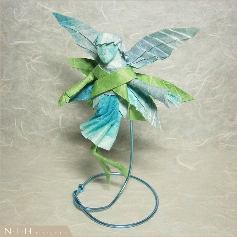 Origami thiên thần giấy đẹp - Archangel, Designed and Folded by paper in dream