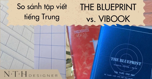 So sánh vở tập viết tiếng Trung