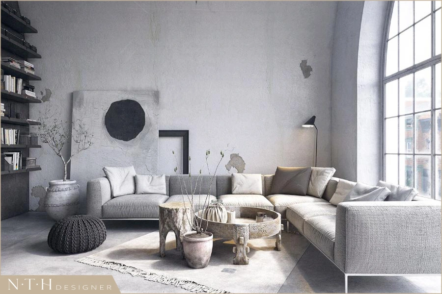 Bài trí Sofa phòng khách thiết kế theo phong cách Bắc Âu